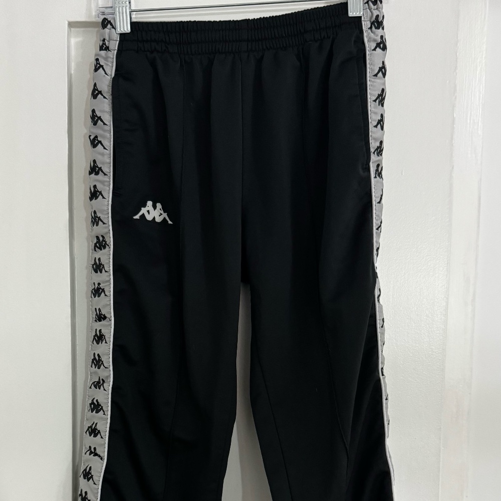 Women's Kappa Track Pants Black Medium
